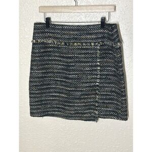 LOFT Women's  Mini Skirt Size 10 Fringe Lined